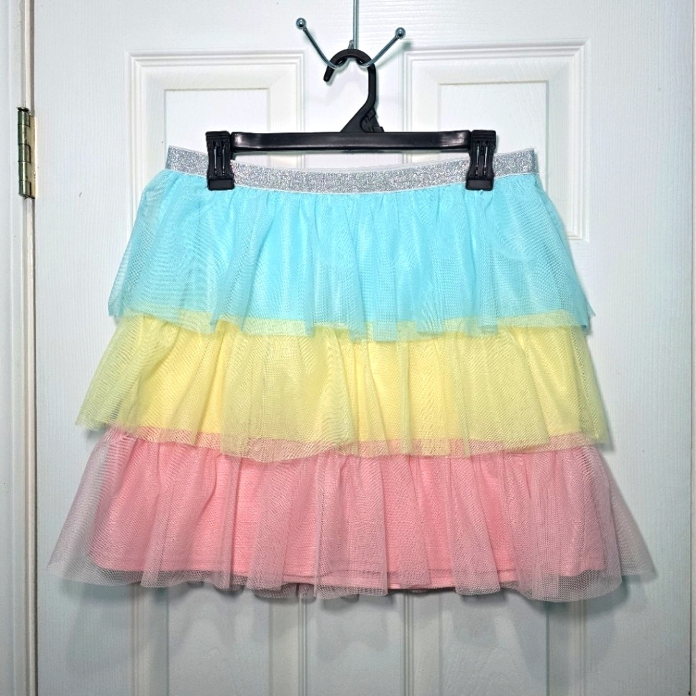Colorful Layered Tulle Easter Skirt Girl's Size 18